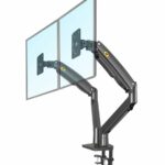 NBMounts F195A Desktop Twin Monitor Mount Black