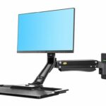 NBMounts MC40 Sit Stand Station for Larger Heavier Monitors up to 15kg