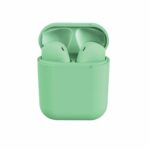 Ασύρματα Ακουστικά Bluetooth με Βάση Φόρτισης i12 TWS Χρώματος Πράσινο SPM I12-Green