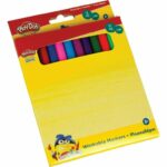 Πλενόμενοι Μαρκαδόροι Ζωγραφικής Λεπτοί σε 12 Χρώματα 2mm – Gim Play-Doh