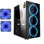 Armaggeddon Nimitz TR-1100 Micro ATX Case with PSU & 5x Blue Fans