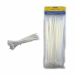 Cable Ties Δεματικά Καλωδίων Άσπρα 100τμχ 2.5X80MM
