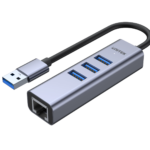 Unitek H1906A USB3.0 Hub 3x USB-A & Gb Lan