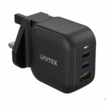 Unitek P1108ABK 66W 3in1 GaN Travel Charger Black