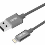 Unitek Y-C499AGY MFI Braided Lightning Cable 1m Grey
