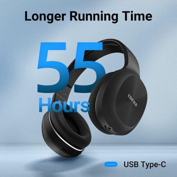 Edifier W800BT PLUS Bluetooth Headphones Black OfficeWorks