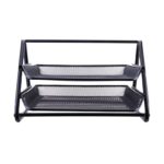 Deli Δίσκος Αρχειοθέτησης 2 Επιπέδων σε Μαύρο Χρώμα