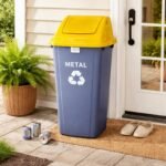 Κάδος Ανακύκλωσης 90L από Ανακυκλώσιμο Πλαστικό Κίτρινο - Image 2