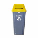 Κάδος Ανακύκλωσης 90L από Ανακυκλώσιμο Πλαστικό Κίτρινο