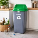 Κάδος Ανακύκλωσης 90L από Ανακυκλώσιμο Πλαστικό Πράσινο - Image 3