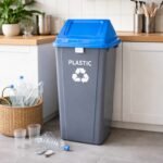 Κάδος Ανακύκλωσης 90L από Ανακυκλώσιμο Πλαστικό Μπλε - Image 3