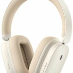 Baseus Bowie H1 Noise Cancelling Wireless Headphones White