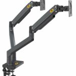 NBMounts G35 Dual Arm Extra Long Gas Monitor Desk Mount