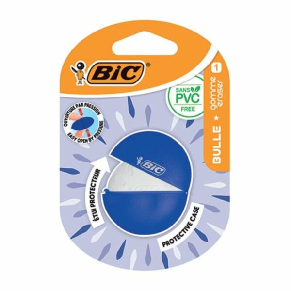 BIC Bulle Eraser Γόμα χωρίς PVC με Προστατευτική Θήκη