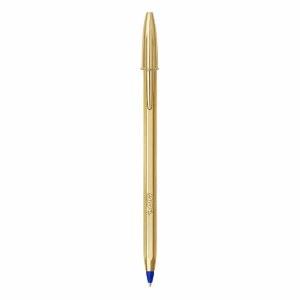 BIC Cristal Shine Gold Στυλό 1.0mm Μπλε Μελάνι με Κομψό Χρυσό Σώμα