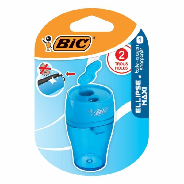 BIC Twin Canister Ellipse Ξύστρα με 2 Τρύπες & Μεγάλο Δοχείο