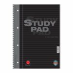 CAMEL Ροζ Σπιράλ Σημειωματάριο Μελέτης A4 με 80 Φύλλα 90gsm με Ανθεκτική Δέση & Επαγγελματική Γραμμή, Μαύρο