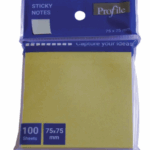 PROFILE Κίτρινα Αυτοκόλλητα Σημειωματάκια 75x75mm, 100 Φύλλα