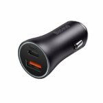 Baseus Car Charger U+C 60W Golden Contactor Max Dark Gray