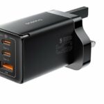 Baseus Charger Wall 65W USB-Cx2/USB-A UK+100W USB-C Cable Black