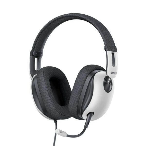 Baseus Headphones Wired Gaming 3.5mm GoPlay 1 Max White