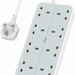 Tessan 8-Gang Extension  2 USB-A USB C 2m 13A TS-204-C