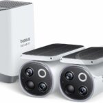 Baseus Security S1 Pro Outdoor Self Rotating Solar 3K 2-Cam Kit White