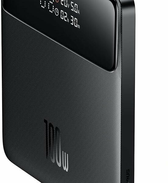 Baseus Powerbank 100W 20000mAh Display BLADE Black