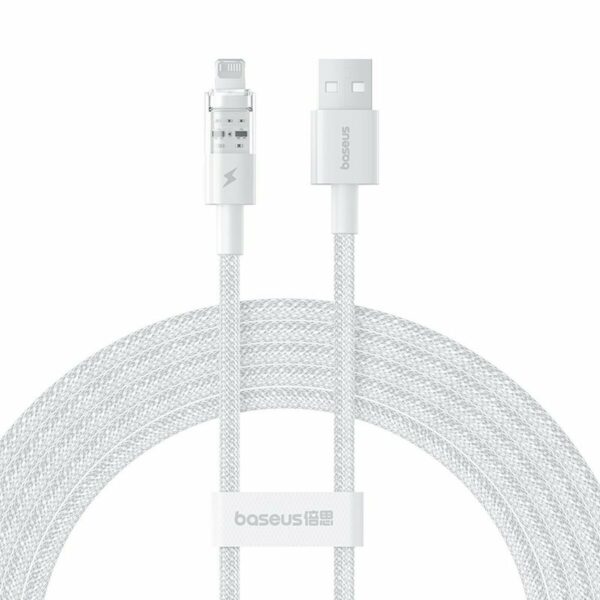 Baseus Cable Lightning to USB-A Gem Series 2m Moon White