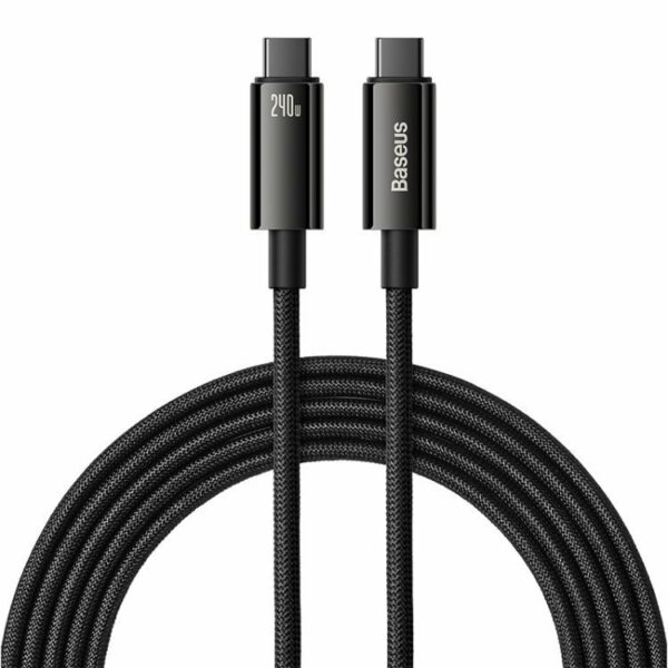 Baseus Cable USB-C to USB-C Tungsten Gold 240W 3.0m Black