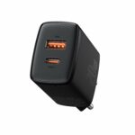 Baseus Charger Wall 20W USB-C/USB-A EU Black