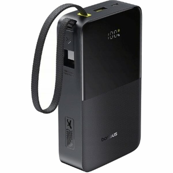 Baseus Powerbank 22.5W 20000mAh + Display EnerFill FC51 Bipow2 Pro  Black