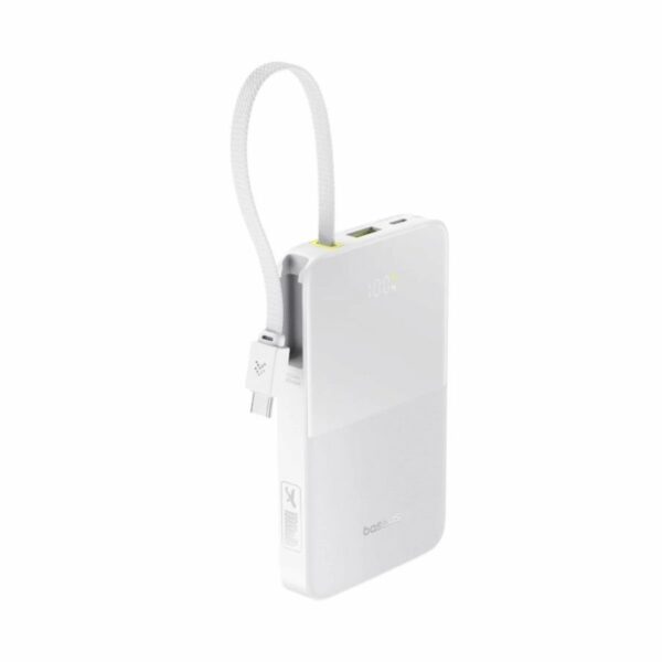 Baseus EnerFill FC51 Bipow2 Pro Powerbank 10000mAh 22.5W με Οθόνη, Λευκό