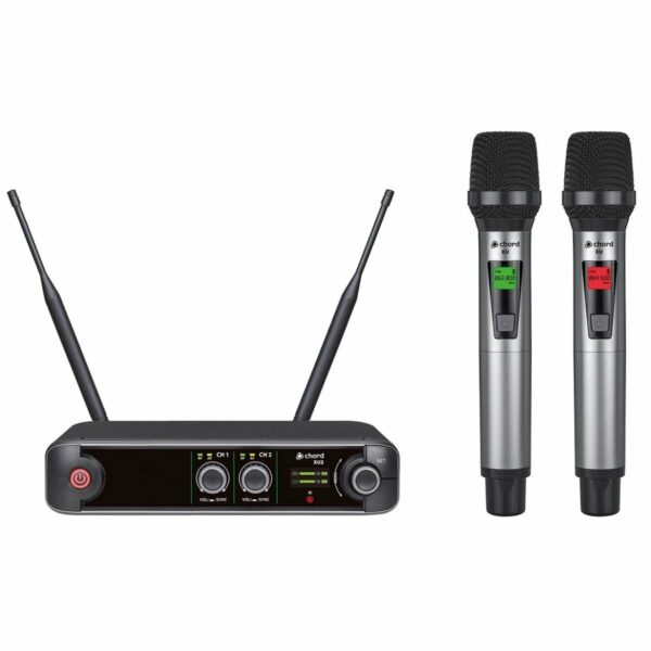 Chord XU2-H Wireless True Diversity UHF System Διπλό Ασύρματο Σύστημα με 2 Μικρόφωνα Χειρός