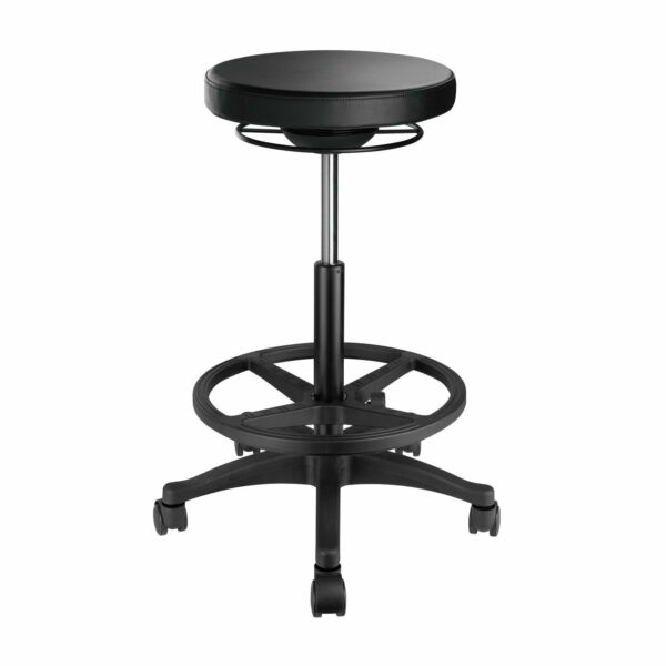 Lumivida Office Stool Ergonomic with Height Adjustale Faux Leather Upholstered Seat CH04-12