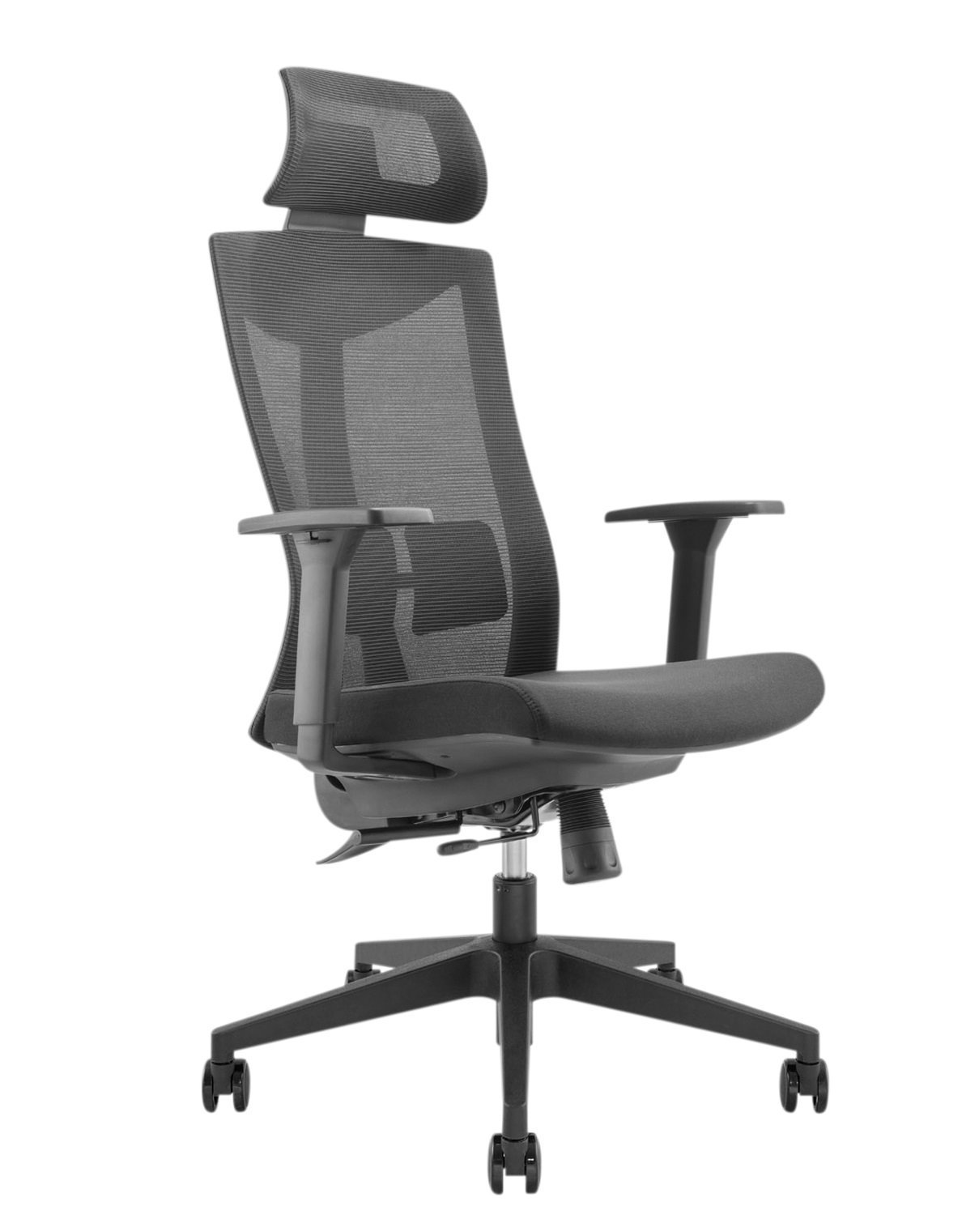 1_1761827816 Lumivida Office Chair Ergonomic Mesh Lumbar Support Adjustable Seat/Armrest/Headrest Black CH05-8 - Image 1