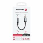 Swissten Audio Adapter USB-C σε Jack 3.5mm AUX με Braided Καλώδιο 0,15m 73502311
