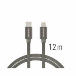 Swissten USB-C σε Lightning Braided Καλώδιο με Power Delivery (PD) 3A 1.2m 71525203 Γκρι - Image 2