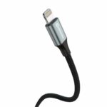 Swissten Braided Καλώδιο USB-C σε Lightning 3A (έως 30W) με Aluminum Shell 1.5m 71529203 Μαύρο - Image 5