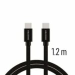 Swissten USB-C σε USB-C Braided Καλώδιο 3A με Ανοδιωμένο Αλουμίνιο 1.2m 71527201 Μαύρο - Image 2