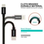 Swissten USB-A σε USB-C Braided Καλώδιο 3A με Μεταλλικούς Συνδέσμους 3m 71527900 Μαύρο - Image 4