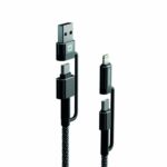 Swissten KEVLAR 4σε1 Καλώδιο Φόρτισης & Δεδομένων 60W (3A) 1,5m 74501101 - Image 2