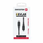 Swissten KEVLAR Καλώδιο USB-C σε Lightning 60W (3A) Extra Durable 1.5m 71544010