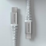 Swissten KEVLAR Καλώδιο USB-C σε USB-C 60W (3A) Extra Durable 1.5m 71541014 Άσπρο - Image 5