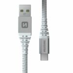 Swissten KEVLAR Καλώδιο USB-A σε USB-C 60W (3A) Extra Durable 1.5m 71541011 Άσπρο - Image 2
