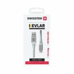 Swissten KEVLAR Καλώδιο USB-A σε USB-C 60W (3A) Extra Durable 1.5m 71541011 Άσπρο