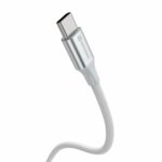 Swissten Braided Καλώδιο USB-C σε USB-C 3A (έως 60W) με Aluminum Shell 1.5m 71528204 Άσπρο - Image 5