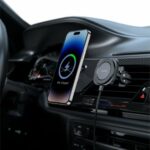 Swissten MagStick Μαγνητική Βάση Αυτοκινήτου για Αεραγωγό με Ασύρματη Φόρτιση έως 15W (MagSafe) 65010611 - Image 3