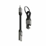 Swissten USB-A σε USB-C Magnetic Keychain Cable 15W Braided 9.7cm 1551050 Μαύρο - Image 2