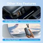 Vention Powerbank 10000mAh 35W Mini Size Built-in USBC Black FHEH0 - Image 6